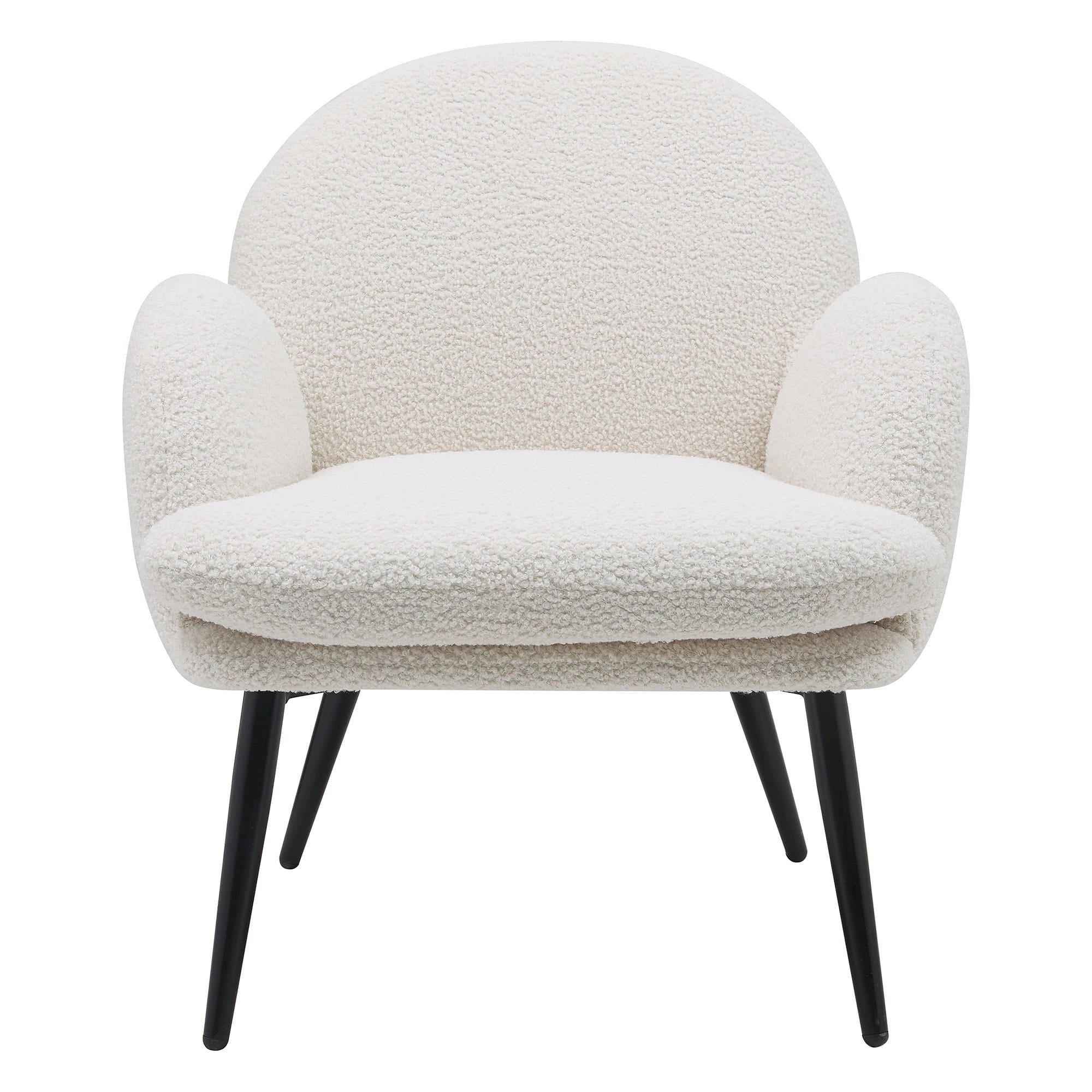 Fotel Oreo biały boucle teddy Zago