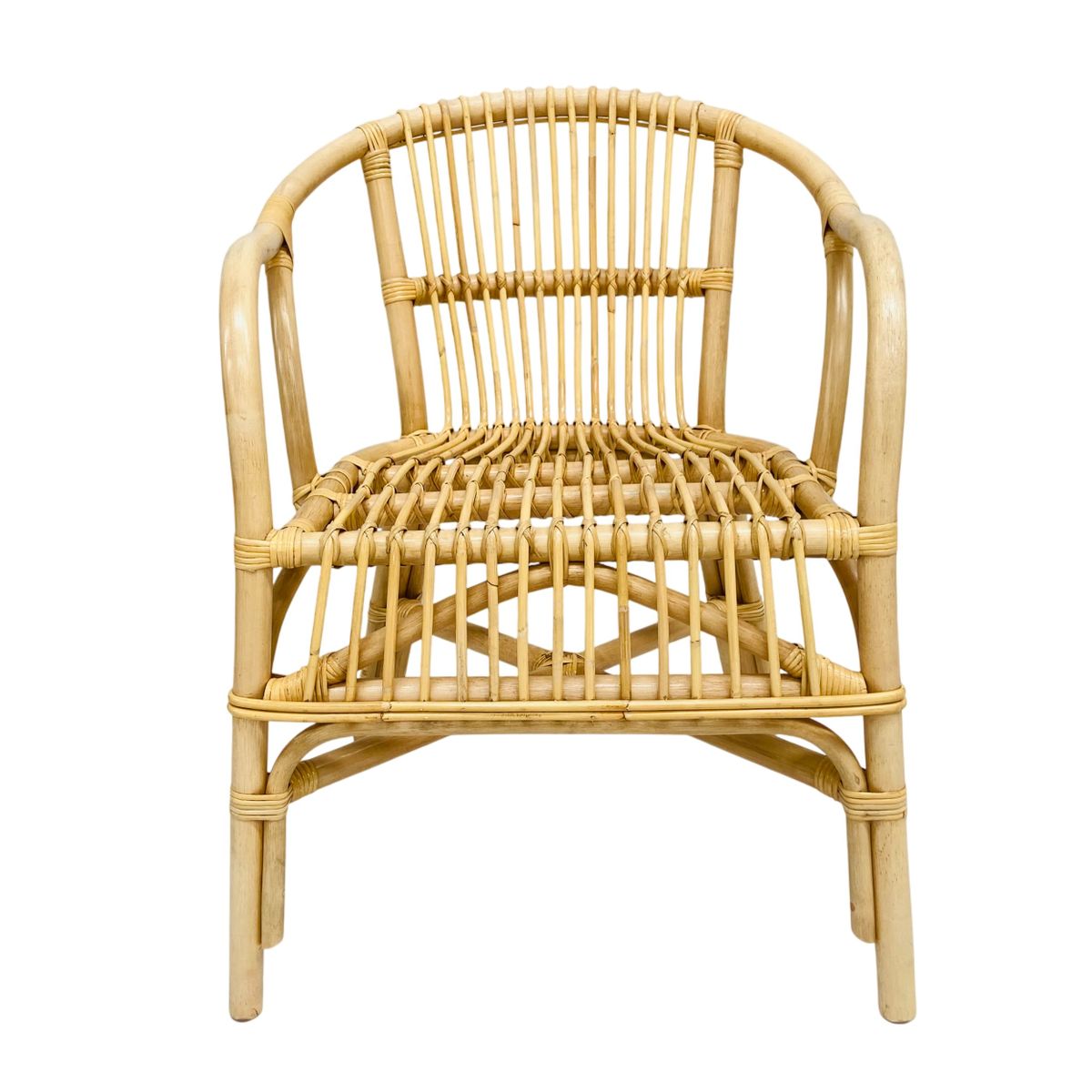 Fotel rattanowy LIVO naturalny 80x60x60 cm Zago