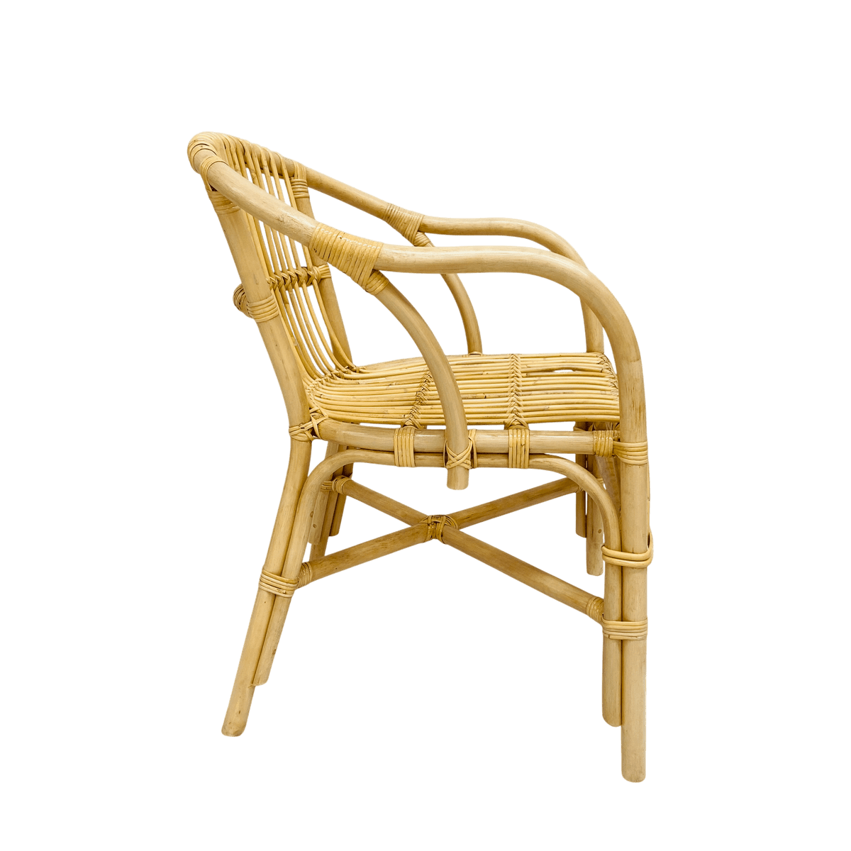 Fotel rattanowy LIVO naturalny 80x60x60 cm Zago