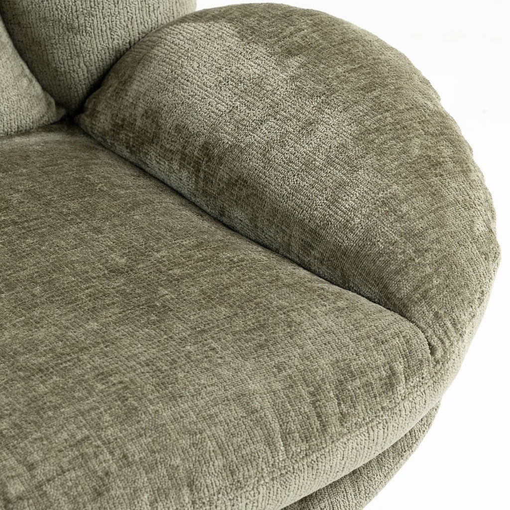 Fotel TOPI obrotowy khaki szenila Zago