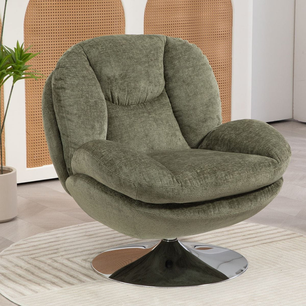 Fotel TOPI obrotowy khaki szenila Zago