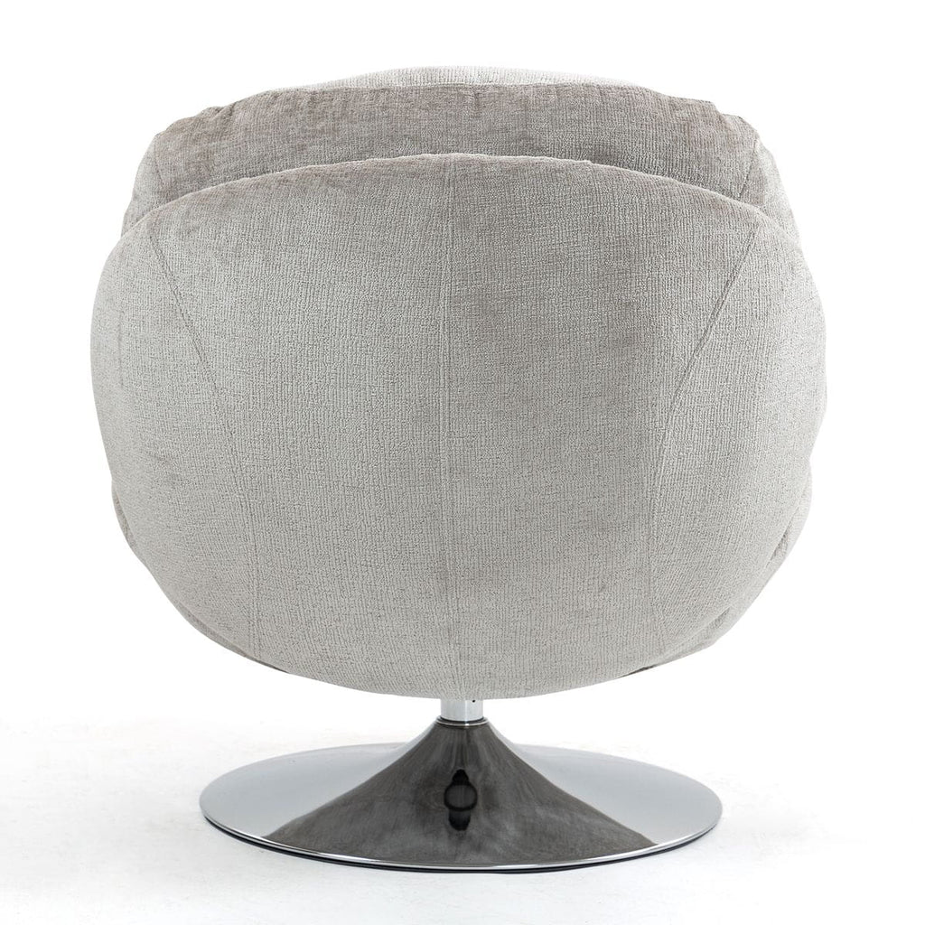 Fotel TOPI obrotowy taupe szenila Zago