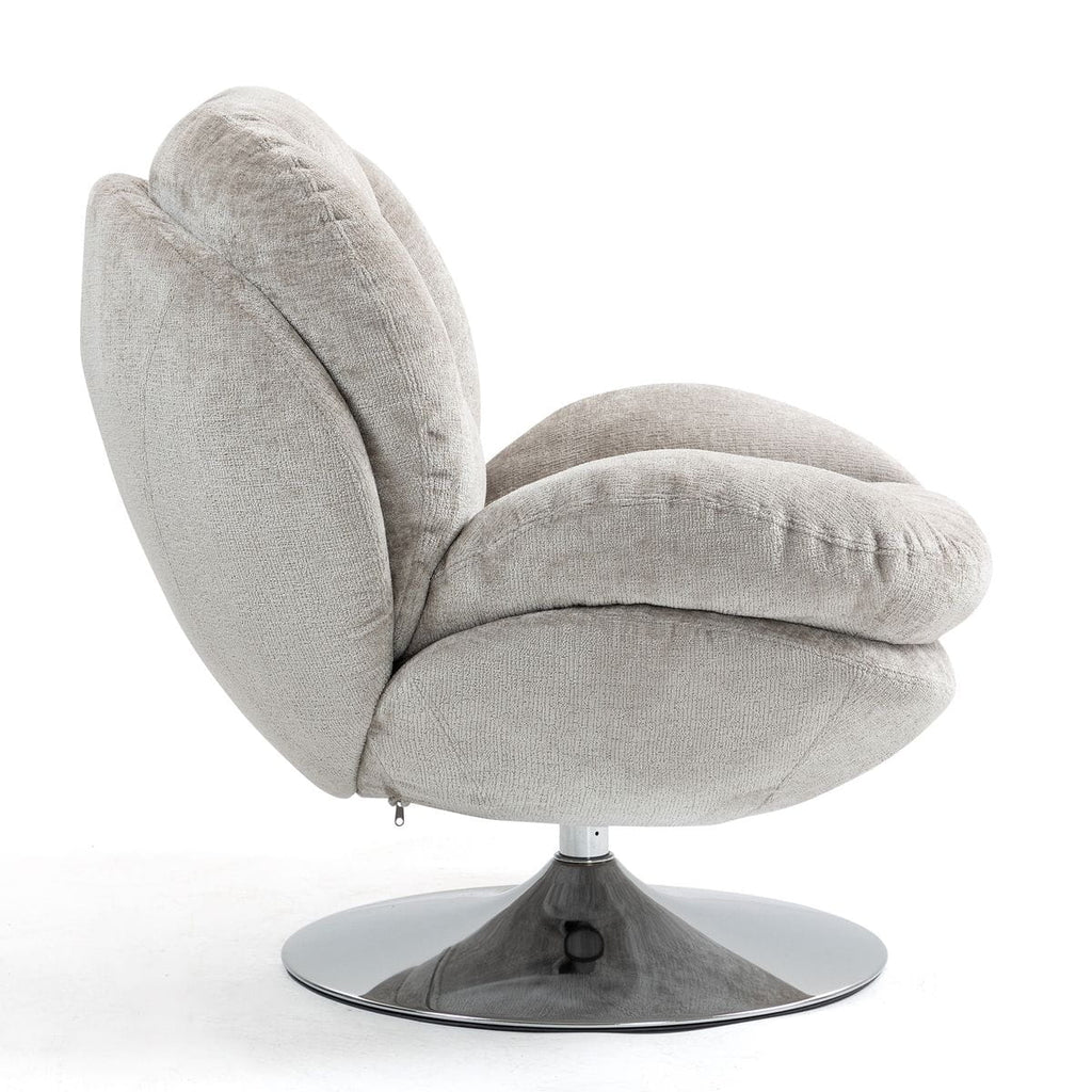 Fotel TOPI obrotowy taupe szenila Zago