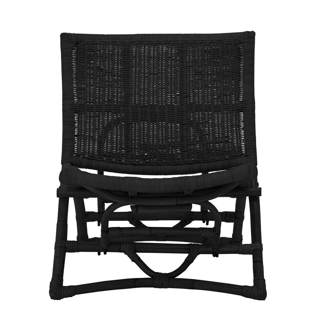 Fotel wypoczynkowy Baz czarny rattan Bloomingville 82050207 | HOMECEPT