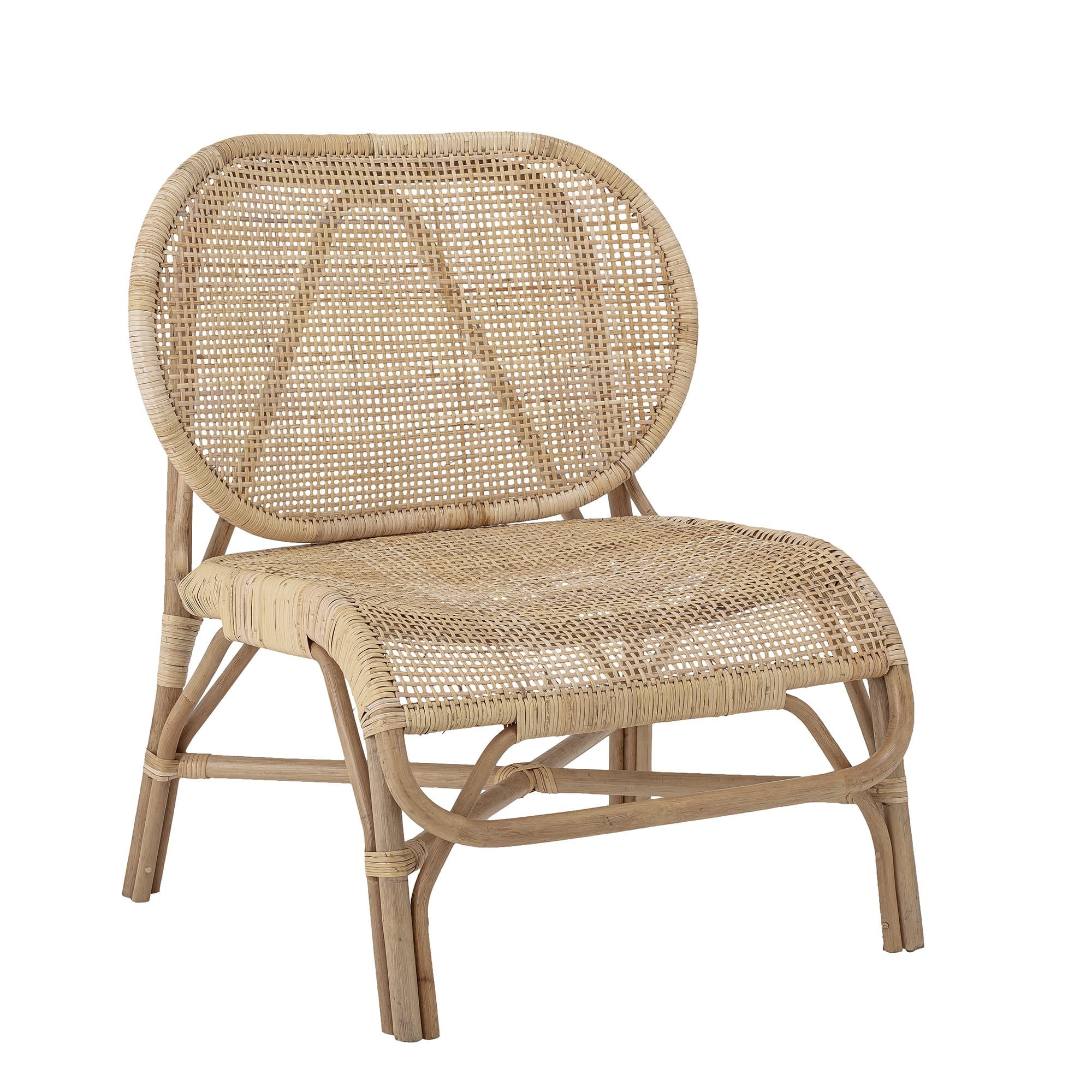 Fotel wypoczynkowy Rosen naturalny rattan Bloomingville