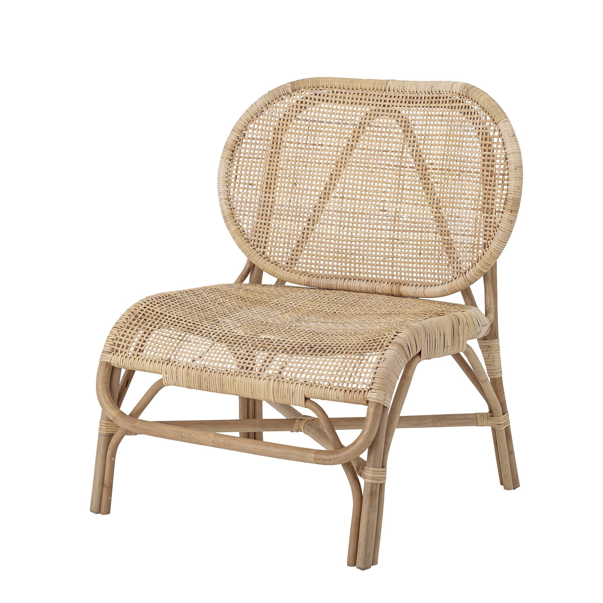 Fotel wypoczynkowy Rosen naturalny rattan Bloomingville