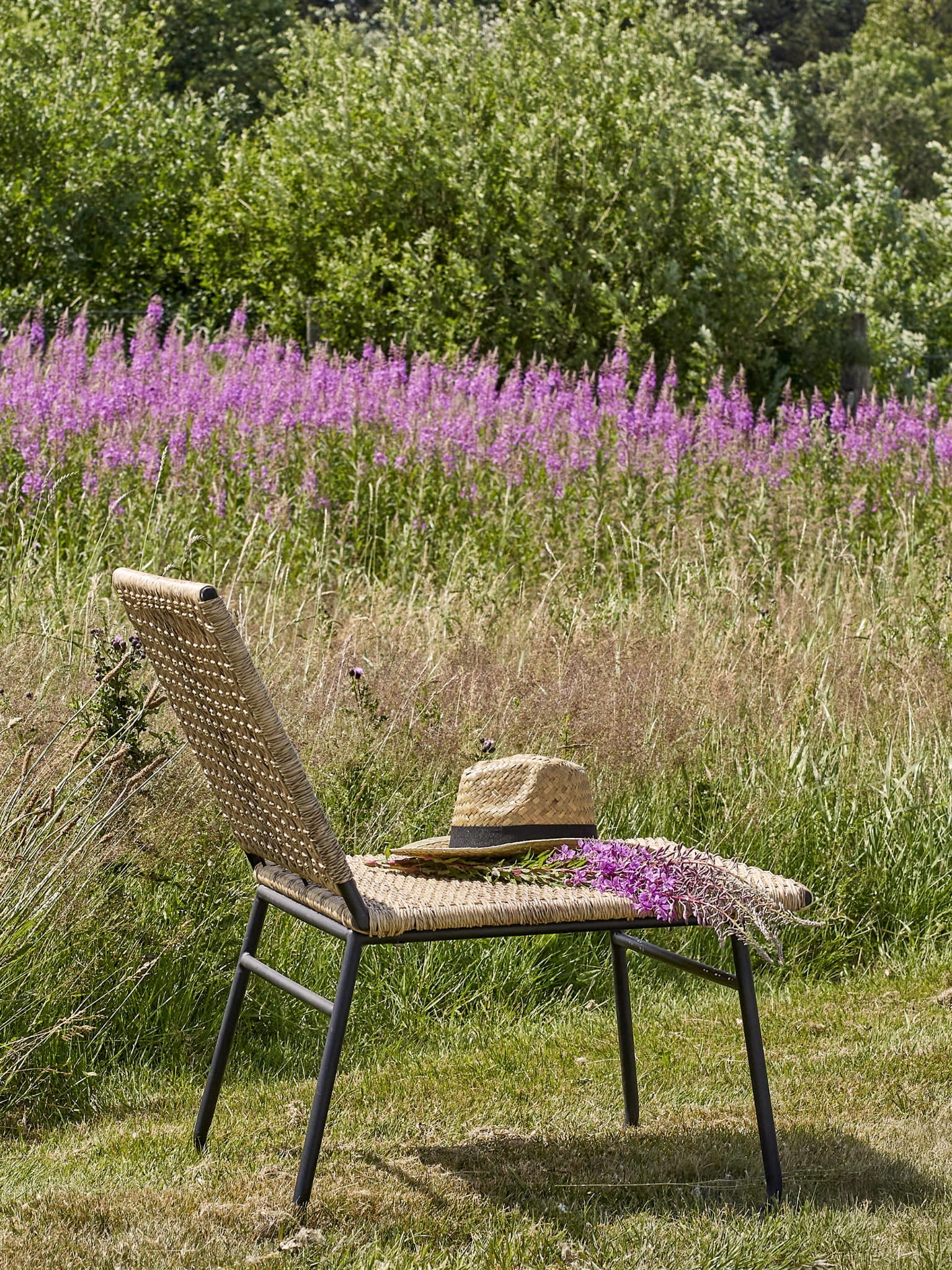 Fotel wypoczynkowy Vallone polirattan Bloomingville