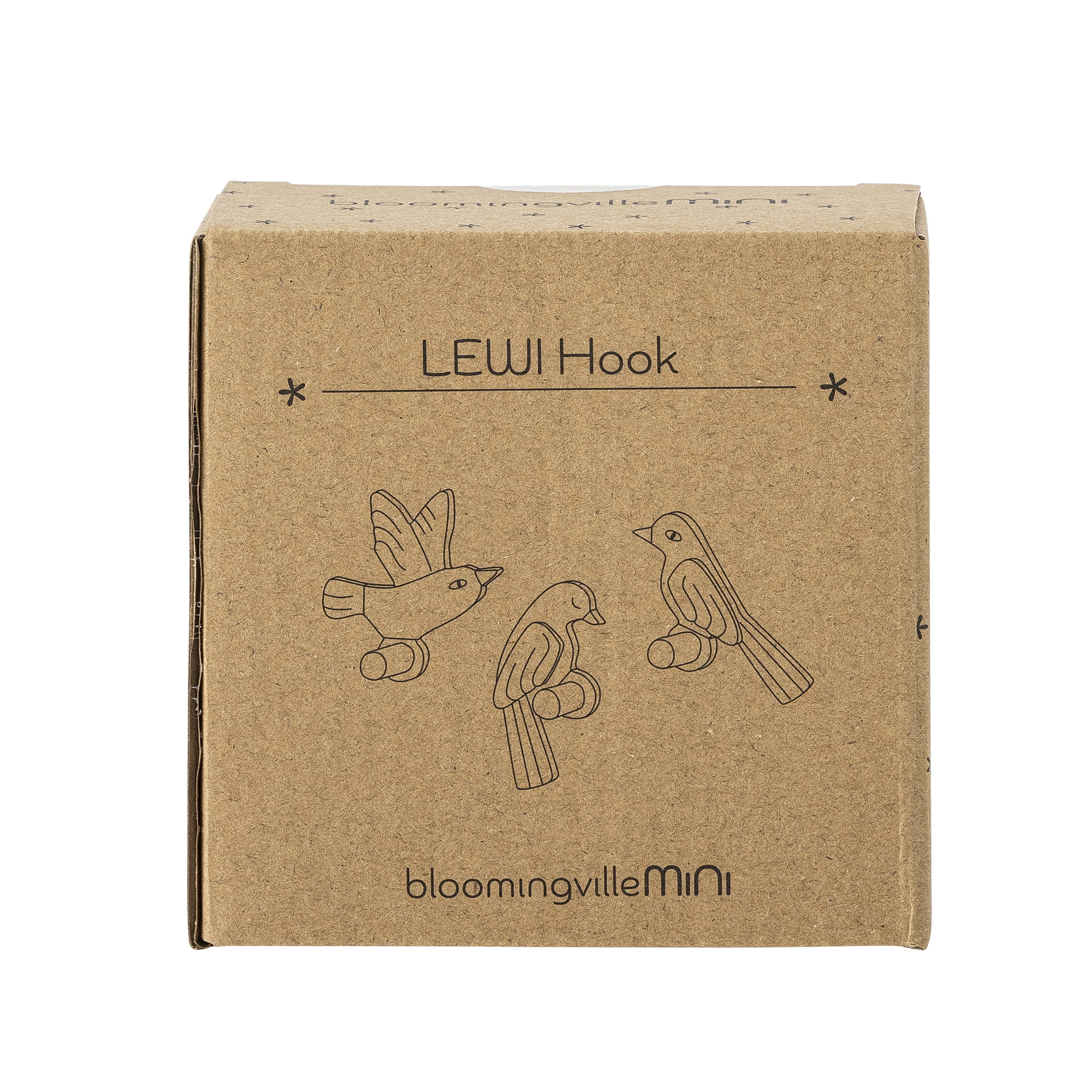 Haczyki ścienne Lewi ptaki 3 szt. dziecięce Bloomingville wieszaki Bloomingville