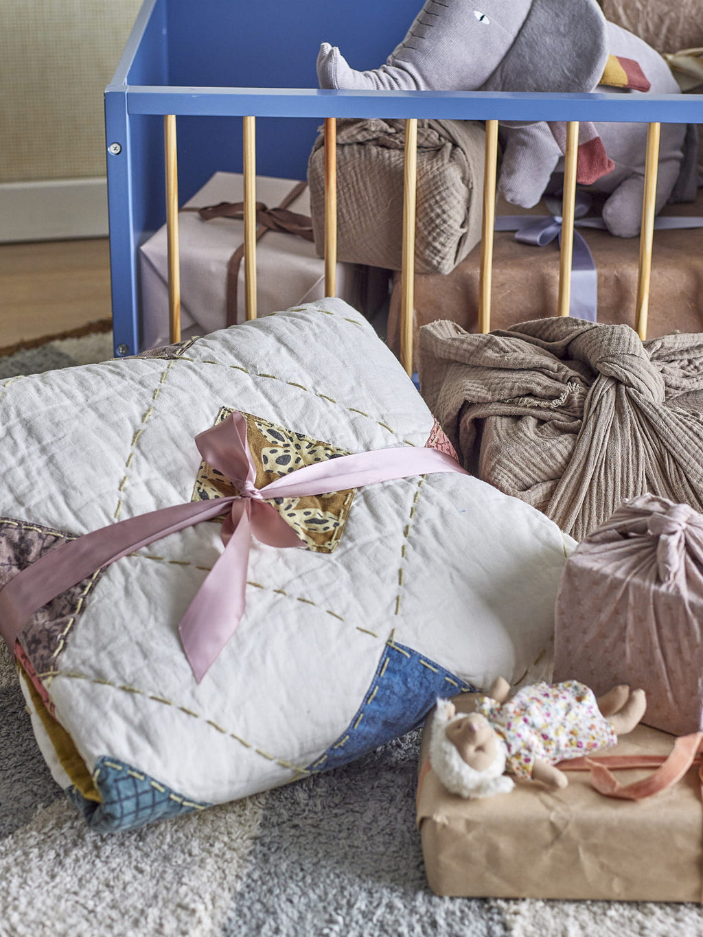 Kołdra Melua naturalny Bawełna Bloomingville Mini