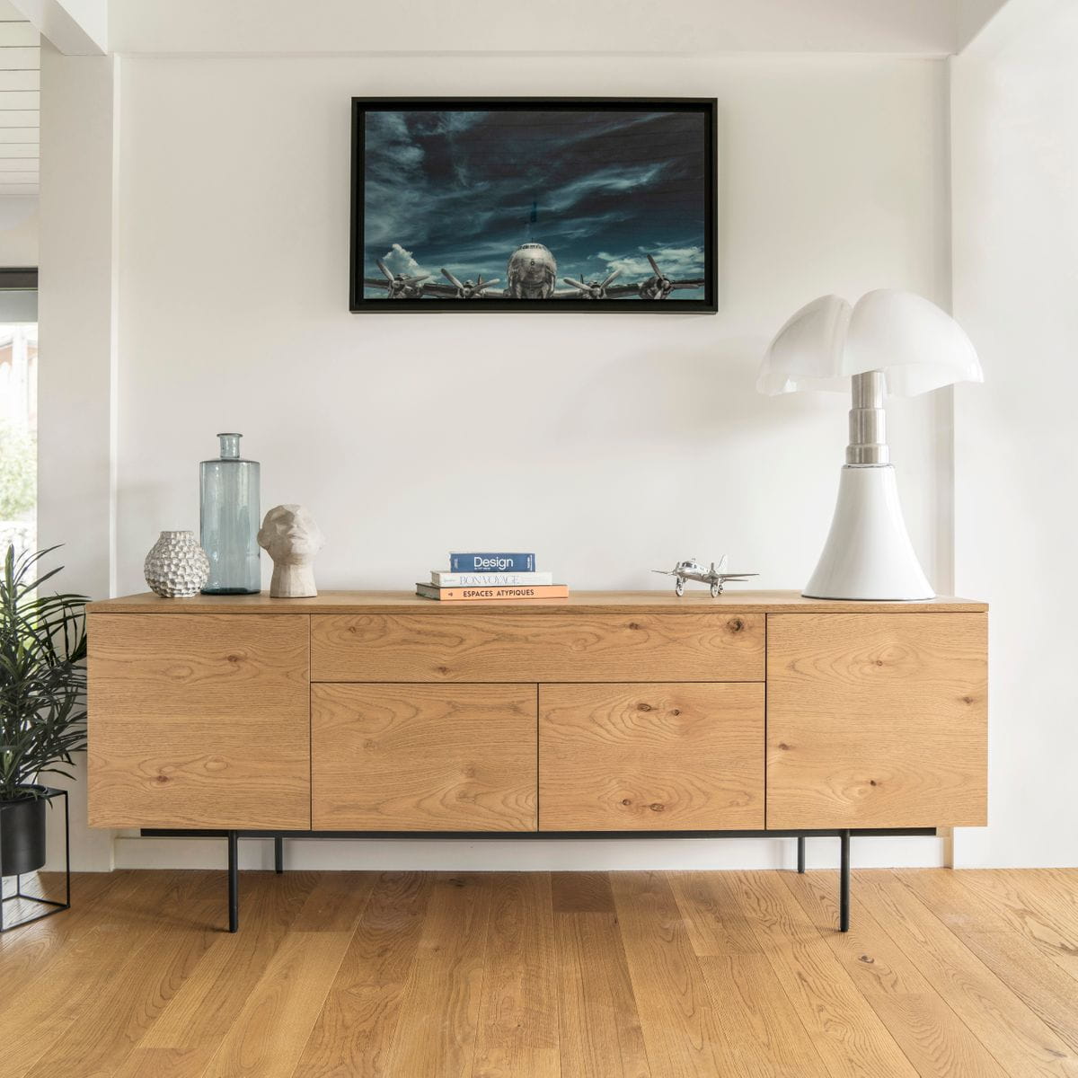 Komoda Allure 200 cm fornir dębowy Zago