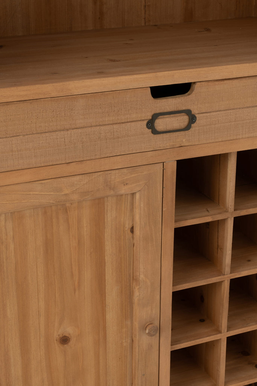 Komoda barek TOA wysoka 96x46x178 cm drewno J - LINE