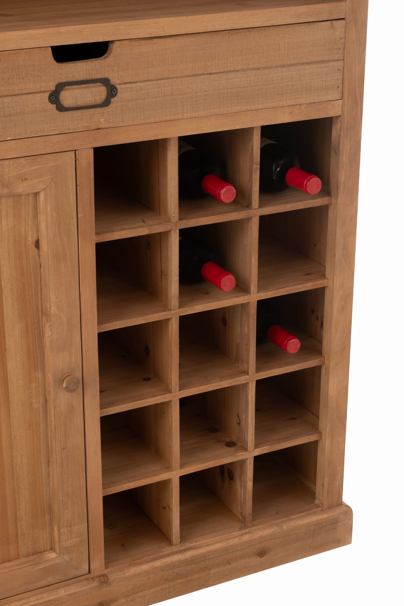Komoda barek TOA wysoka 96x46x178 cm drewno J - LINE