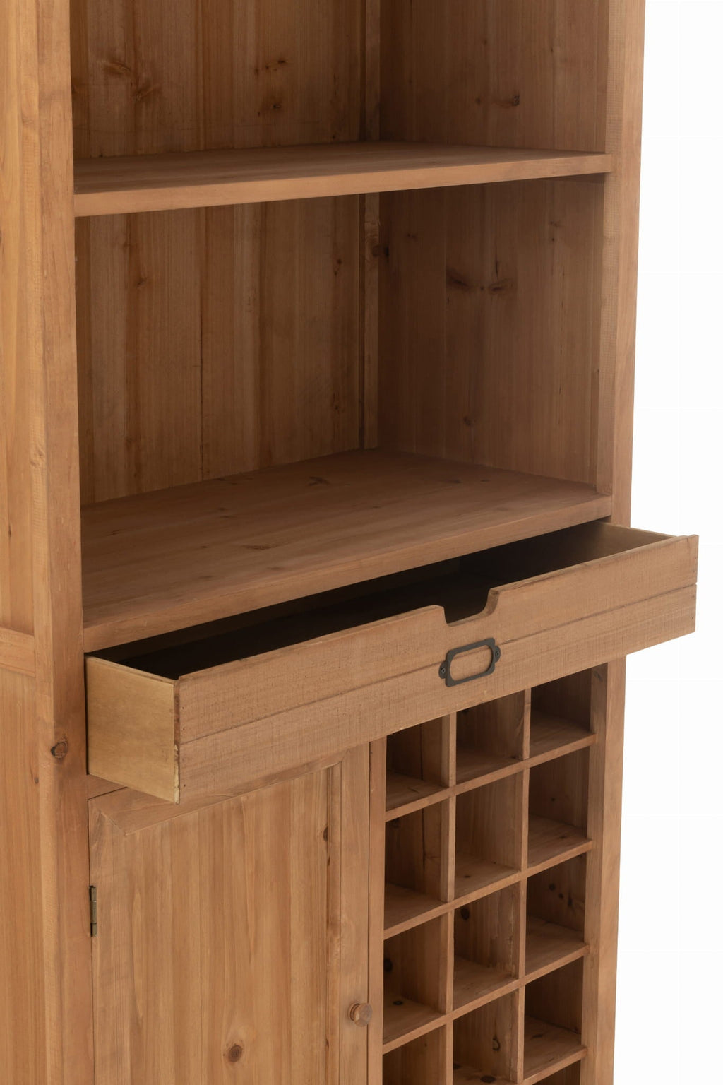 Komoda barek TOA wysoka 96x46x178 cm drewno J - LINE
