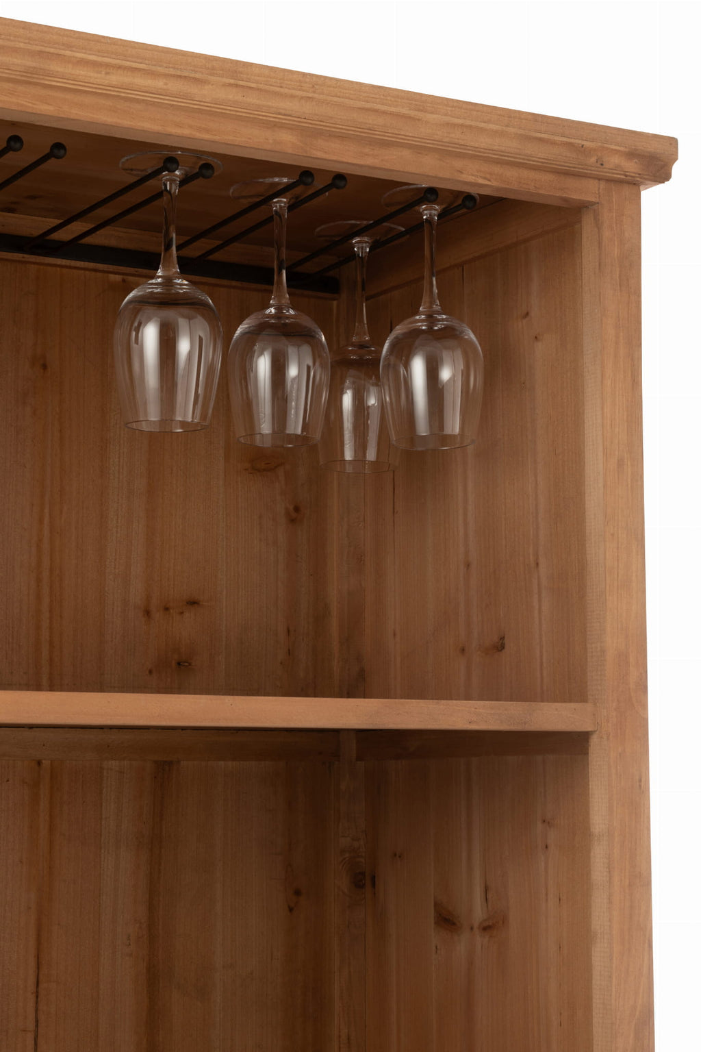 Komoda barek TOA wysoka 96x46x178 cm drewno J - LINE
