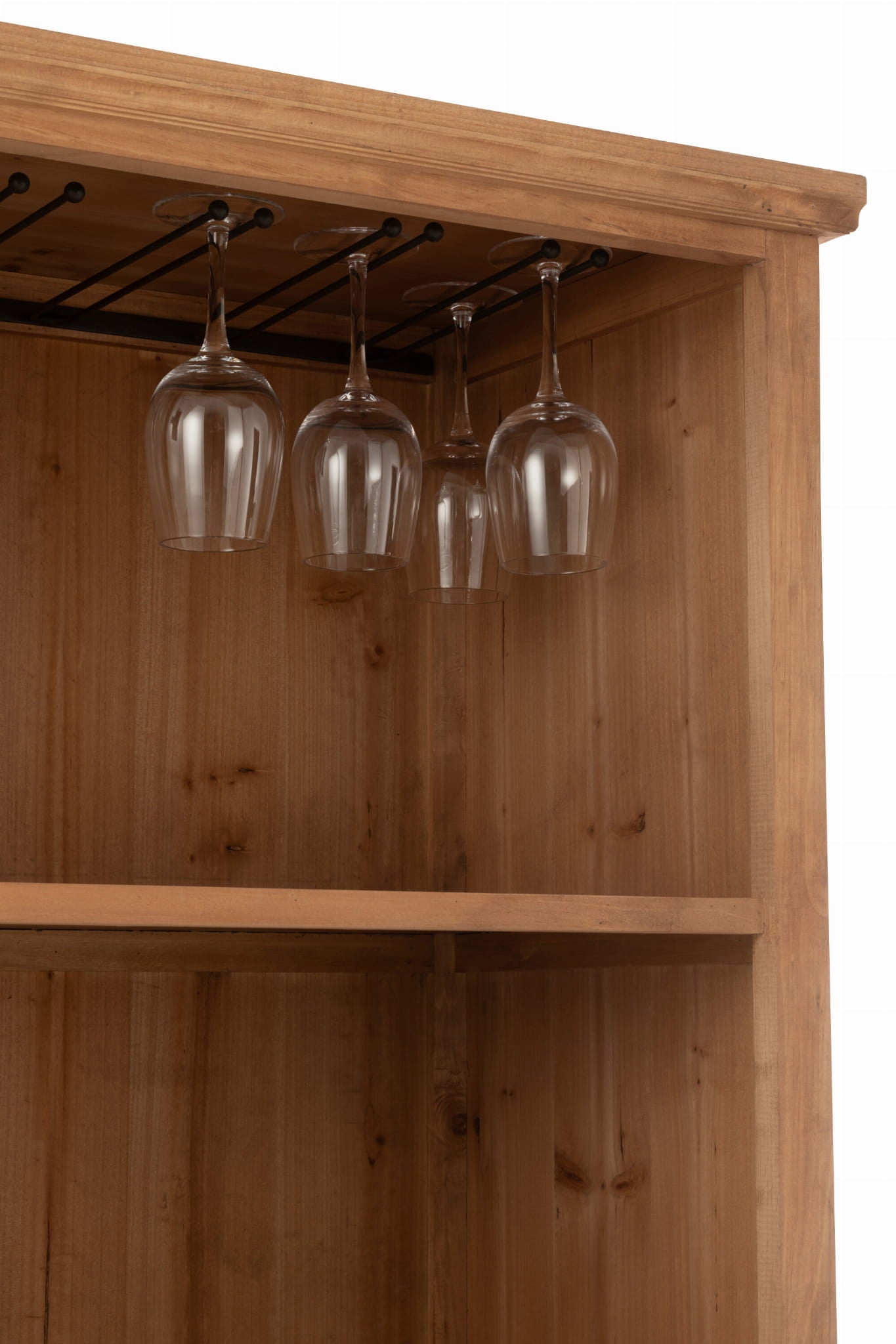 Komoda barek TOA wysoka 96x46x178 cm drewno J - LINE
