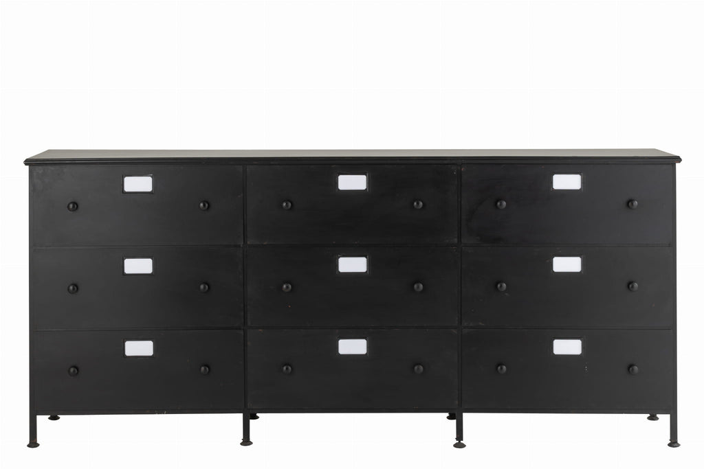 Komoda CADE metalowa z szufladami 175x41x87 cm J - LINE