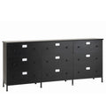 Komoda CADE metalowa z szufladami 175x41x87 cm J - LINE