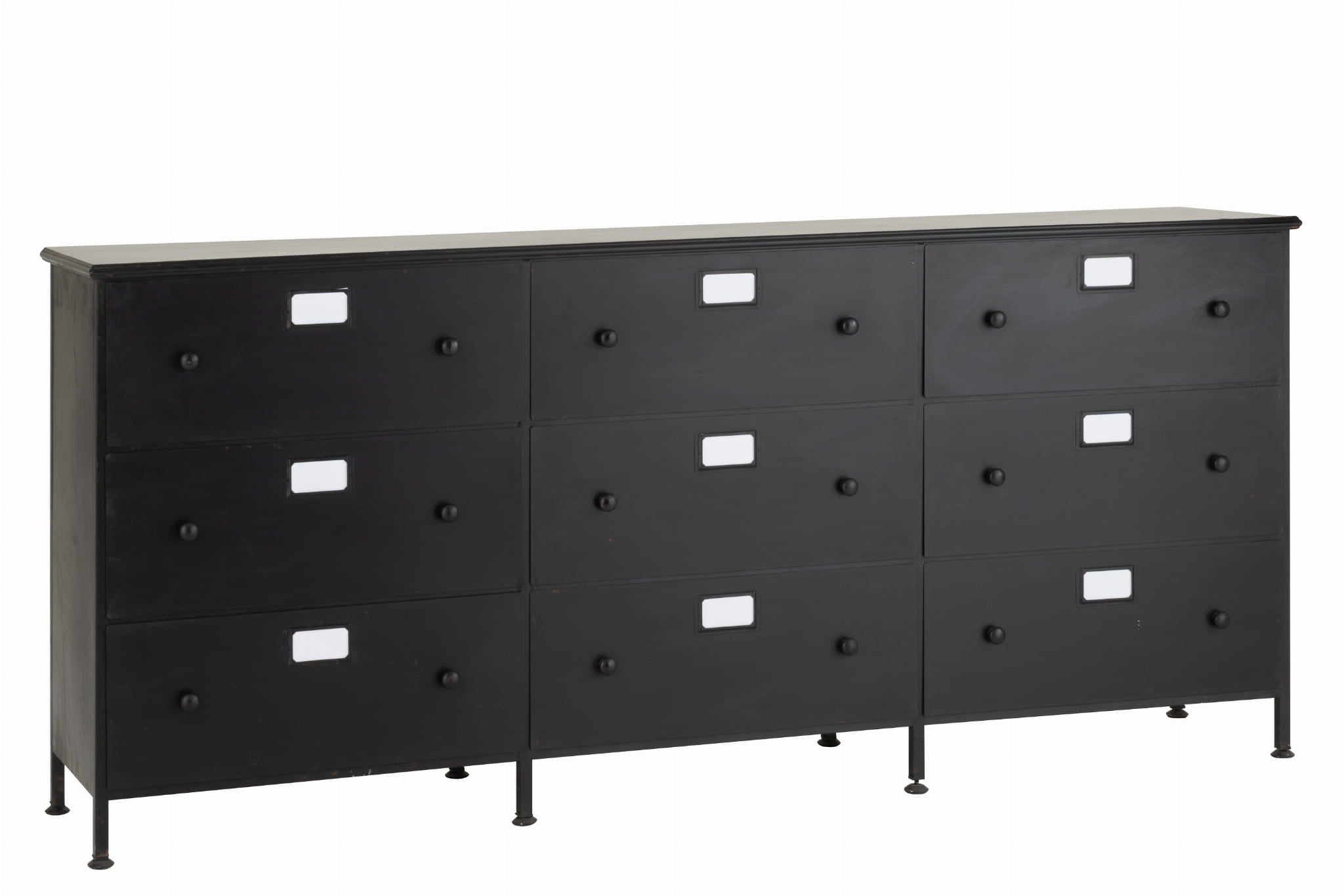 Komoda CADE metalowa z szufladami 175x41x87 cm J - LINE