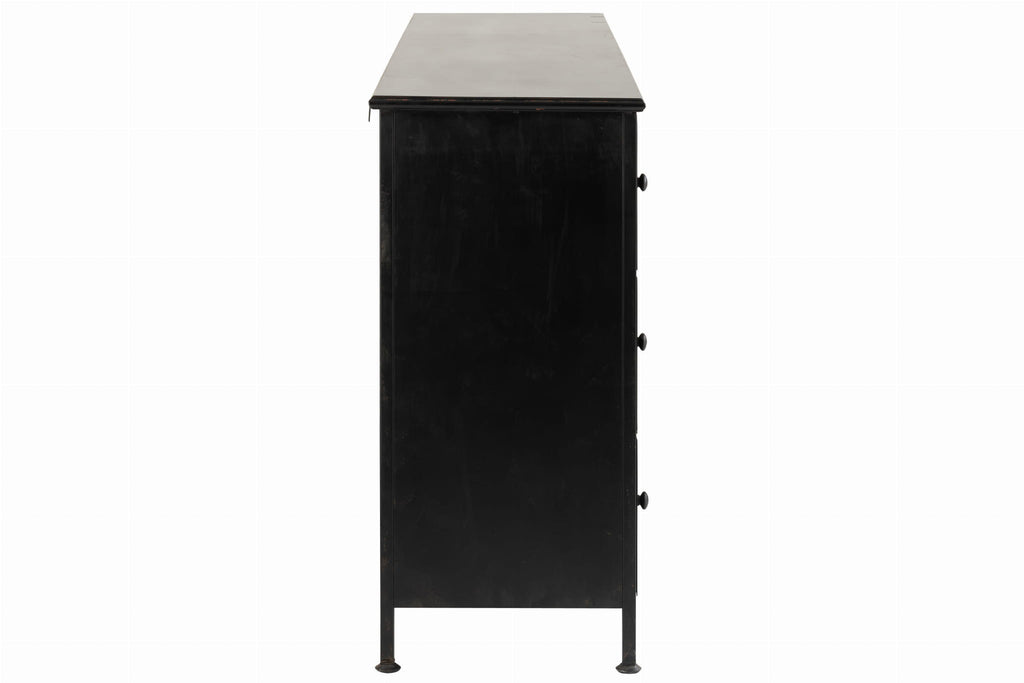 Komoda CADE metalowa z szufladami 175x41x87 cm J - LINE