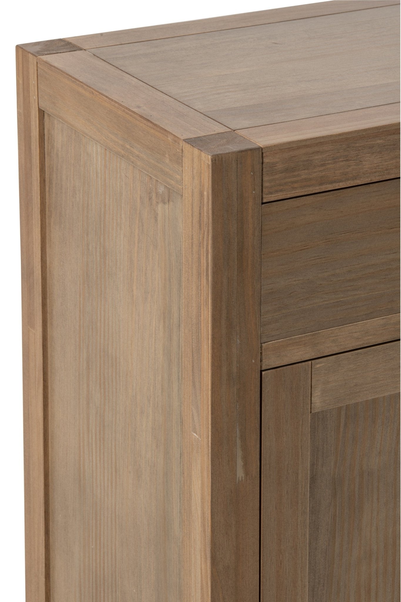 Komoda FARMHOUSE trzydrzwiowa szuflady 140 cm J - LINE