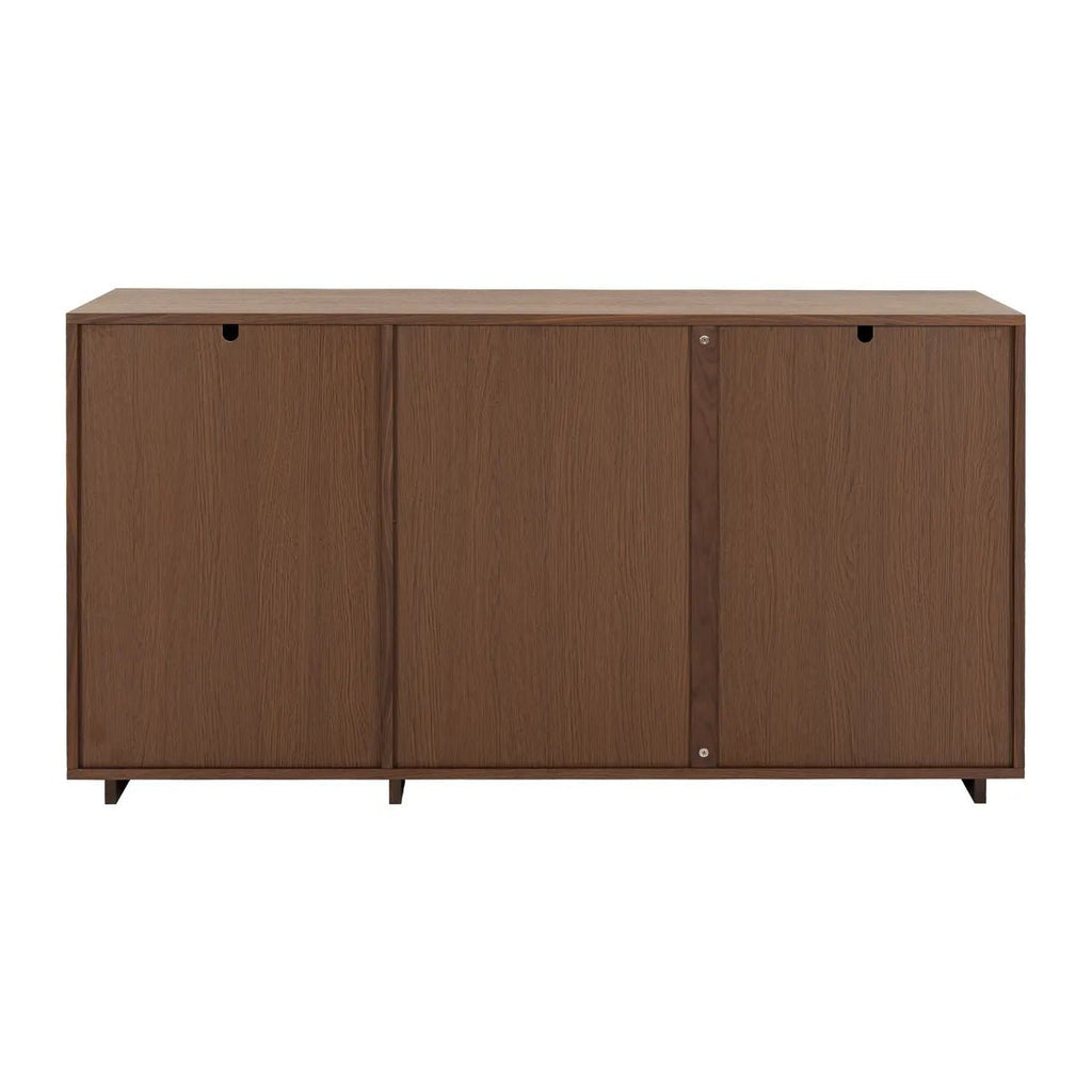 Komoda FERMO 150 cm – fornir orzech włoski, 3-drzwiowa Zago