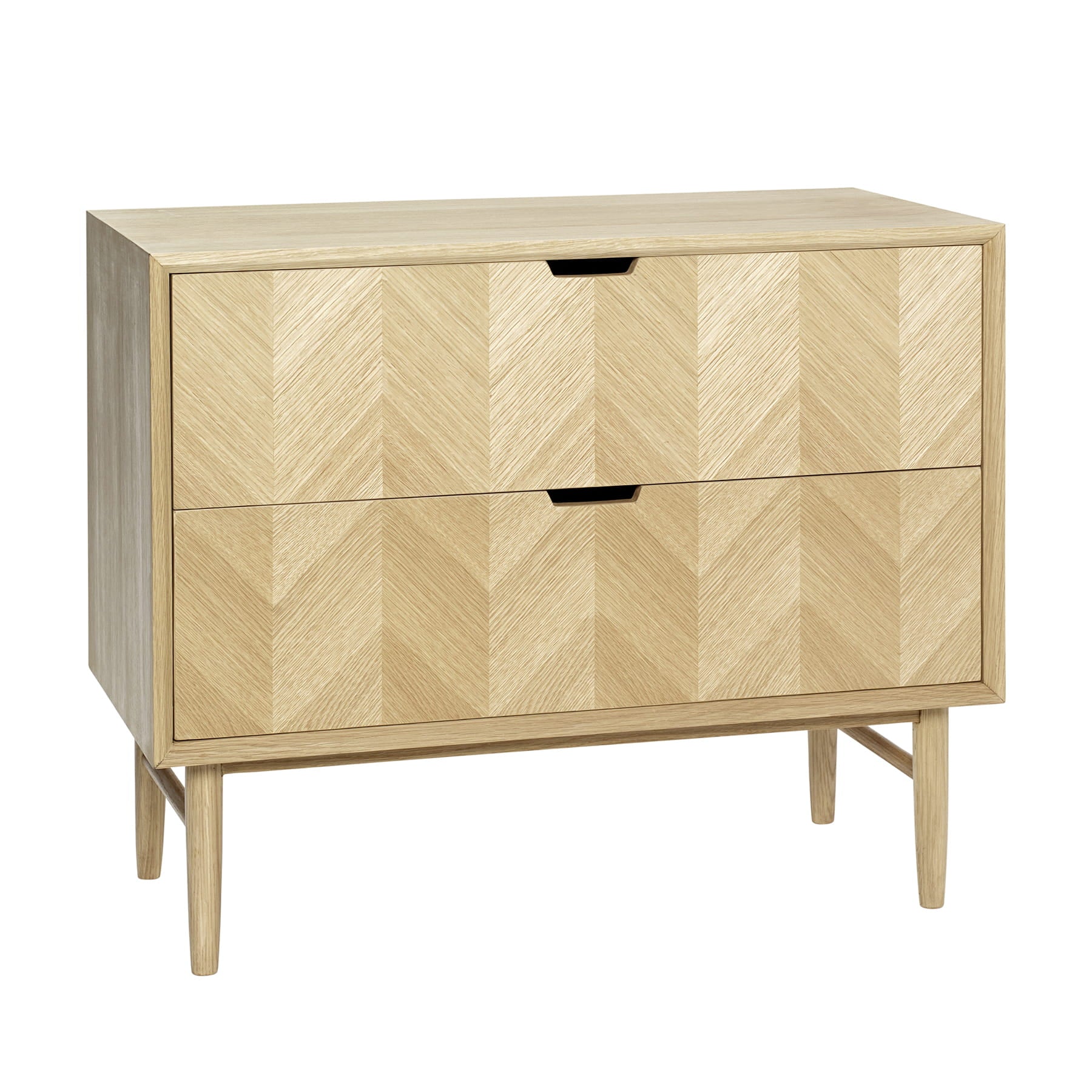 Komoda Herringbone jodełka dębowa 80x40xh65cm Hübsch