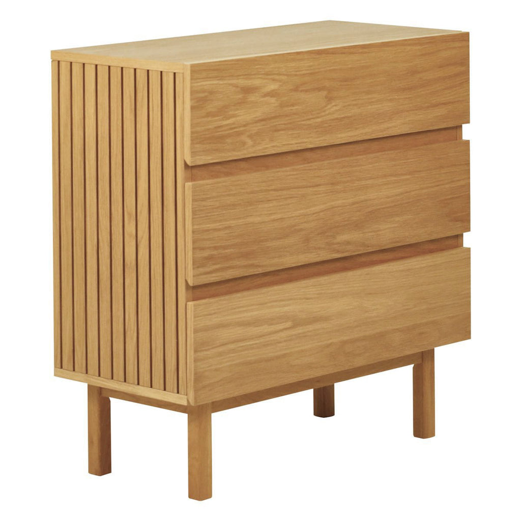 Komoda Prima 85x40x80 cm 3 szuflady dębowa Zago