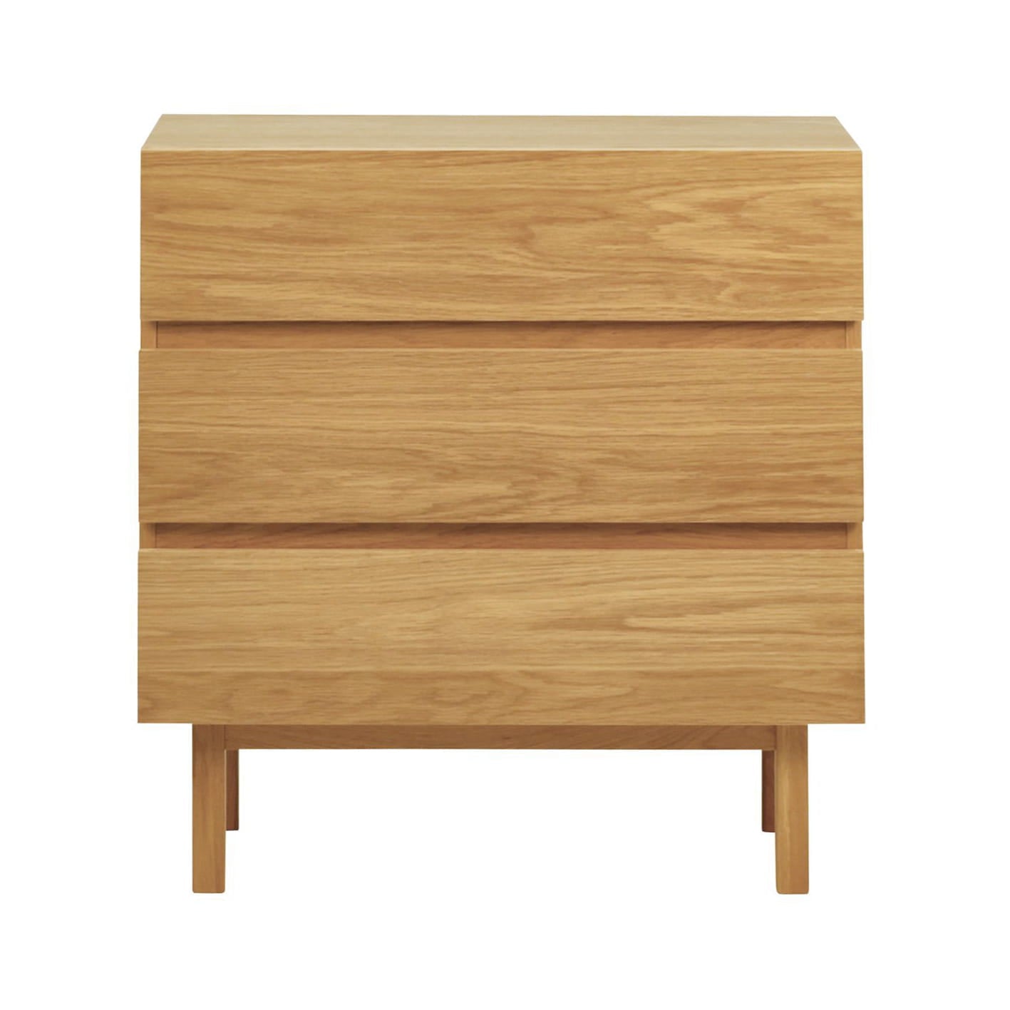 Komoda Prima 85x40x80 cm 3 szuflady dębowa Zago
