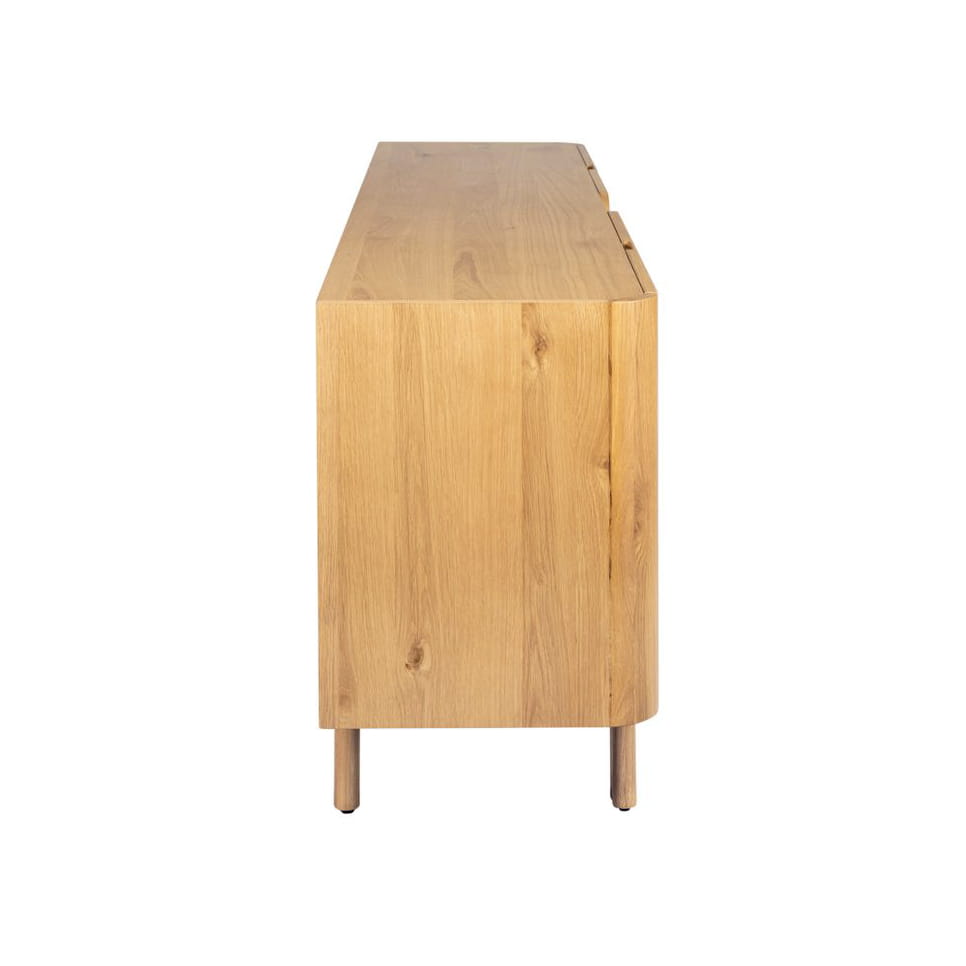 Komoda SIROCCO 200 cm 4 - drzwiowa z naturalnego dębu Zago
