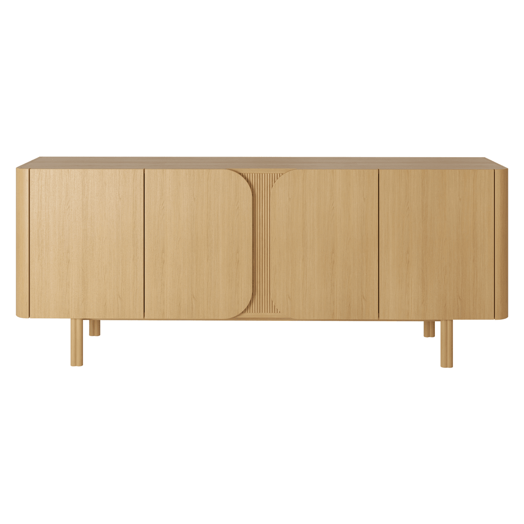 Komoda SIROCCO 200 cm 4 - drzwiowa z naturalnego dębu Zago
