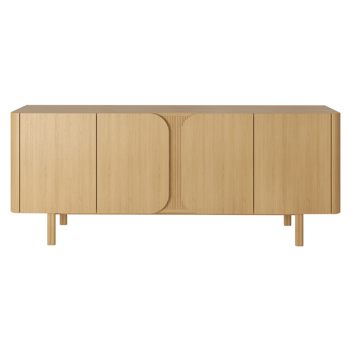 Komoda SIROCCO 200 cm 4 - drzwiowa z naturalnego dębu Zago