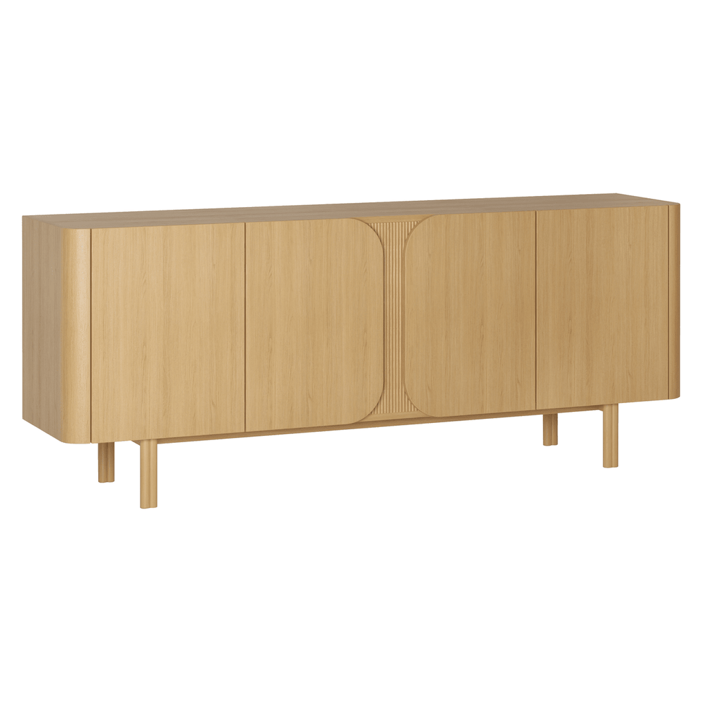 Komoda SIROCCO 200 cm 4 - drzwiowa z naturalnego dębu Zago