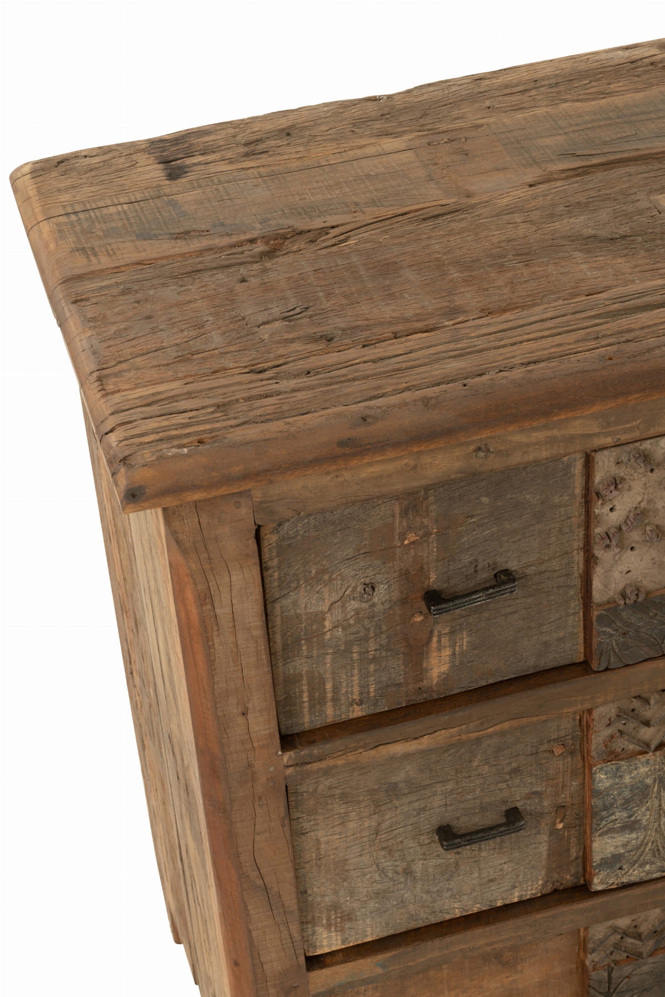 Komoda VINTAGE 100x50x95 cm z drewna z recyklingu J - LINE