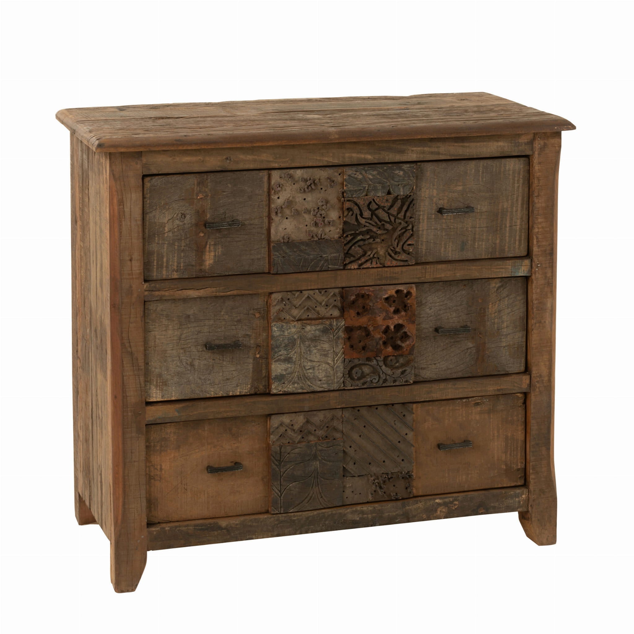 Komoda VINTAGE 100x50x95 cm z drewna z recyklingu J - LINE