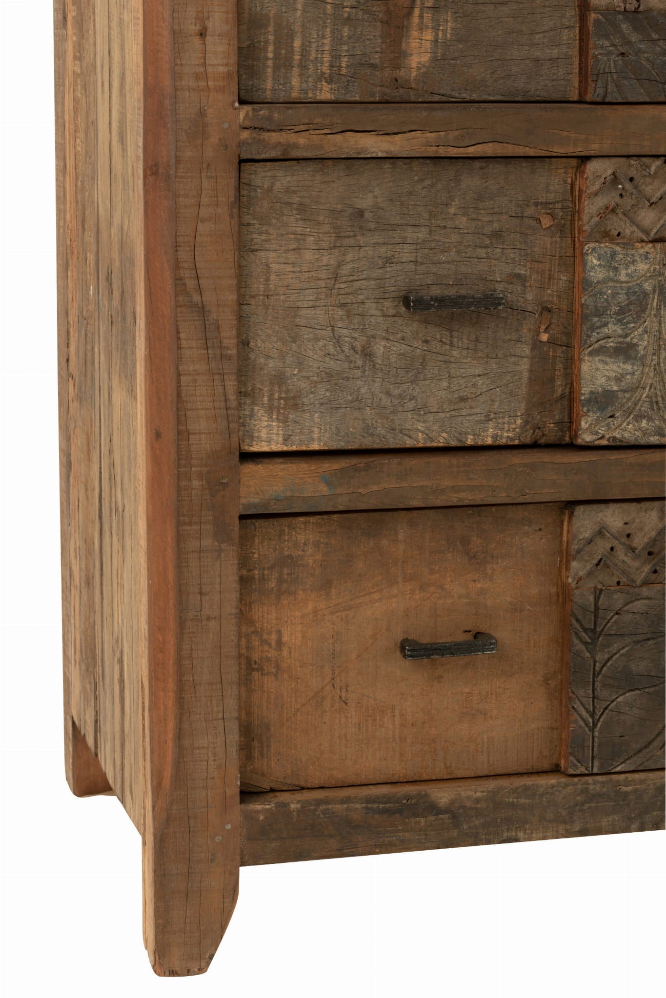 Komoda VINTAGE 100x50x95 cm z drewna z recyklingu J - LINE