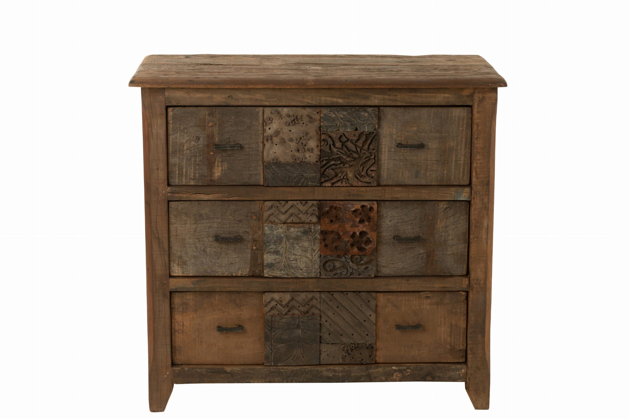 Komoda VINTAGE 100x50x95 cm z drewna z recyklingu J - LINE