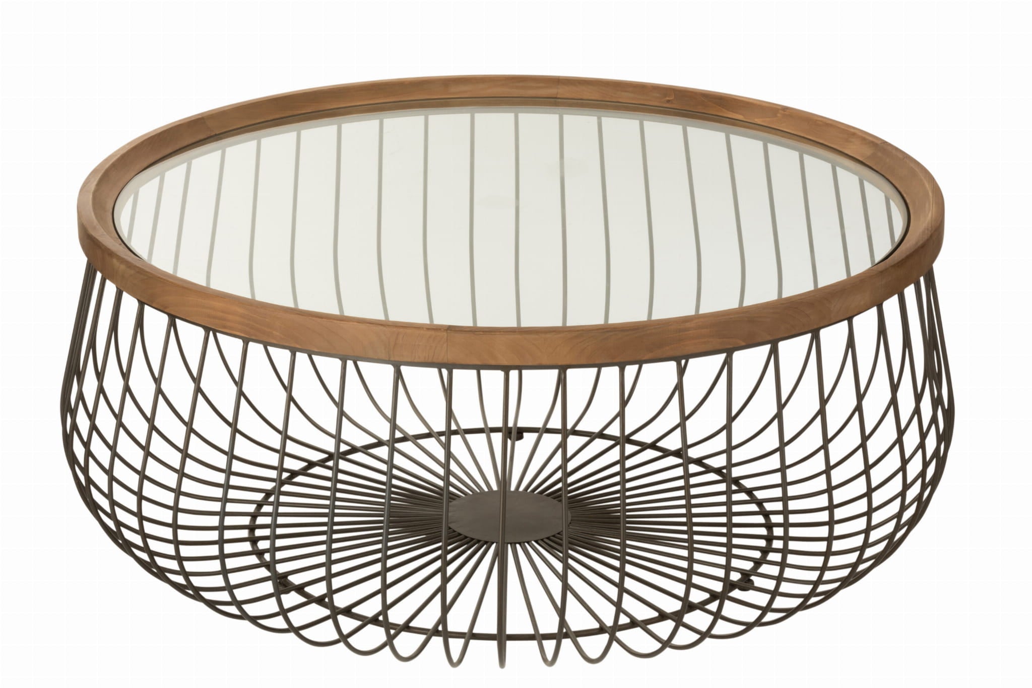 Komplet okrągłych stolików kawowych Śr.100 cm Śr.80 cm J - LINE