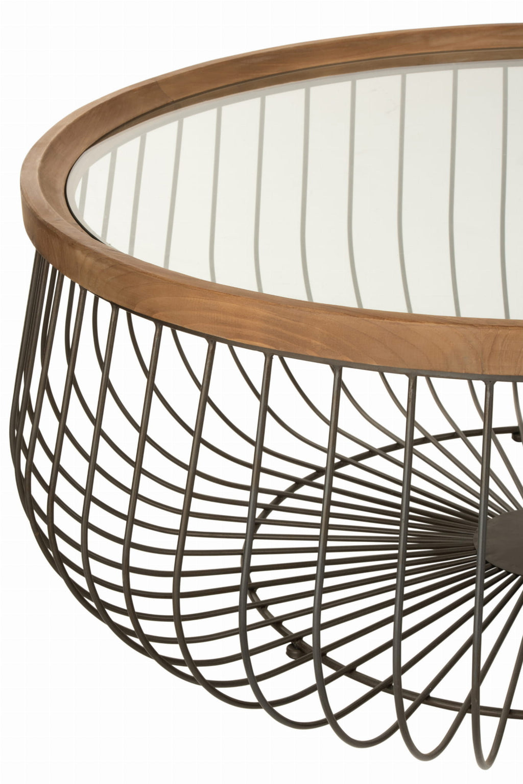 Komplet okrągłych stolików kawowych Śr.100 cm Śr.80 cm J - LINE