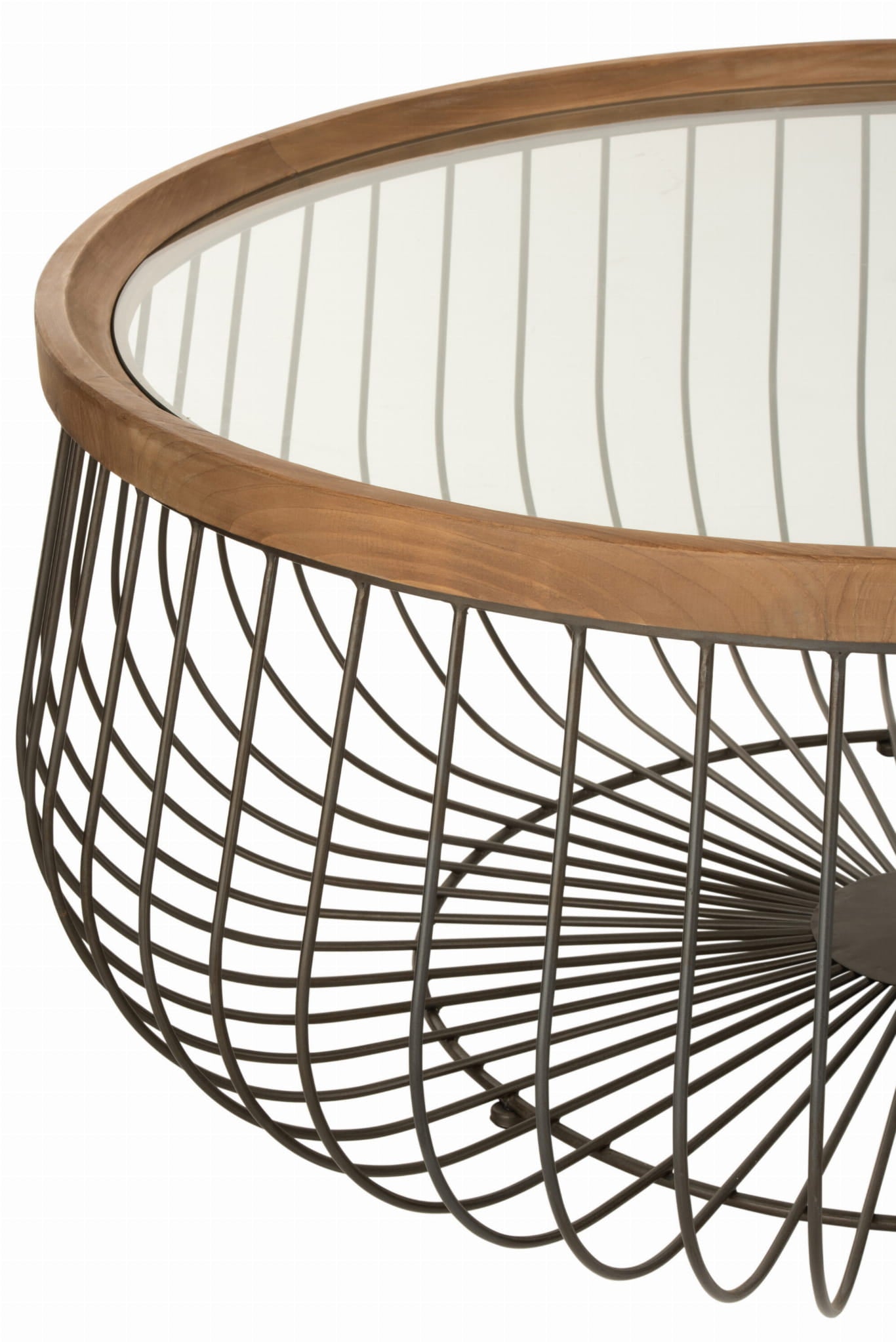 Komplet okrągłych stolików kawowych Śr.100 cm Śr.80 cm J - LINE