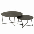 Komplet stolików NOCTA z drewna tekowego 80 cm 60 cm J - LINE
