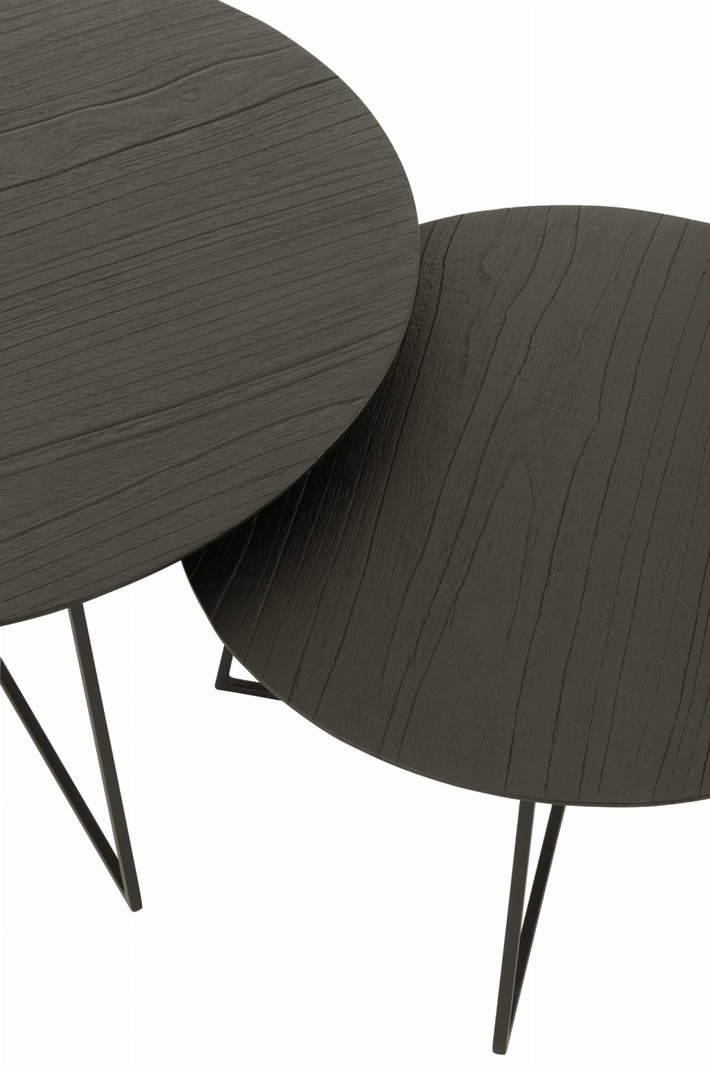 Komplet stolików NOCTA z drewna tekowego 80 cm 60 cm J - LINE