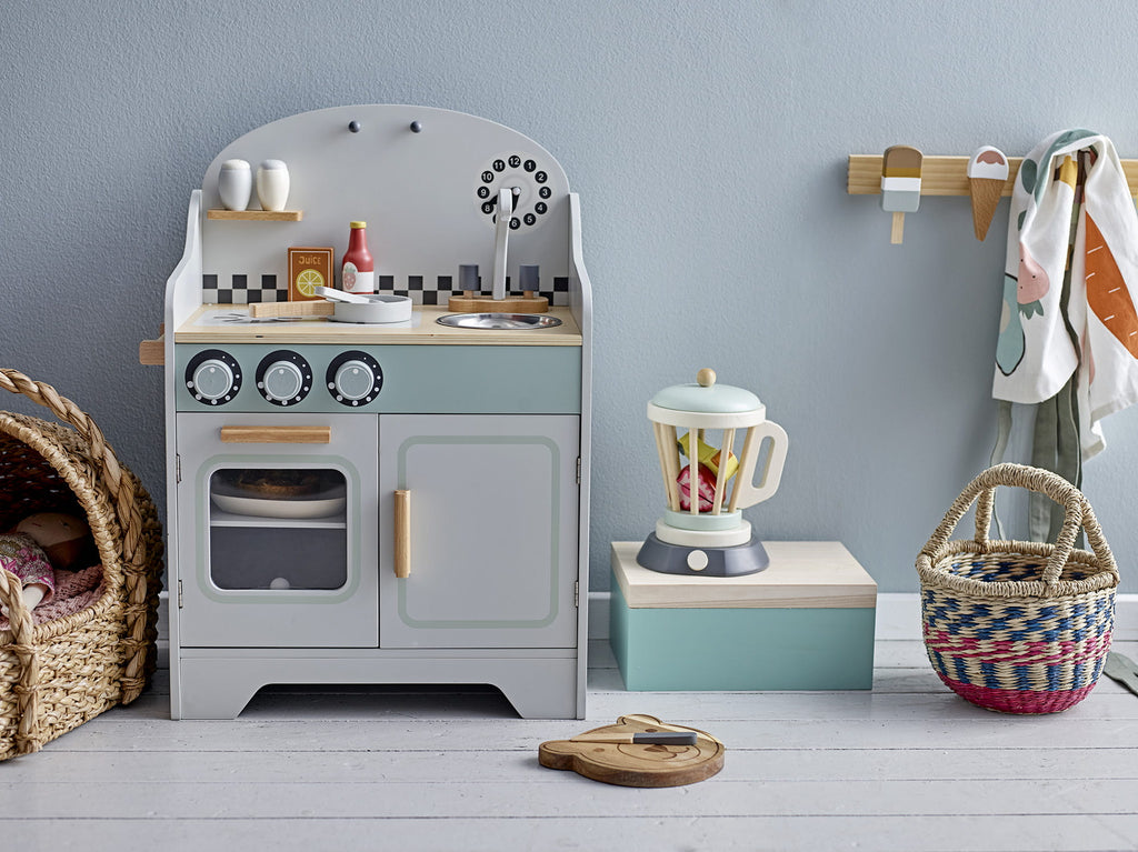 Komplet zabawkowy Yuliya Food drewniany produkty Bloomingville