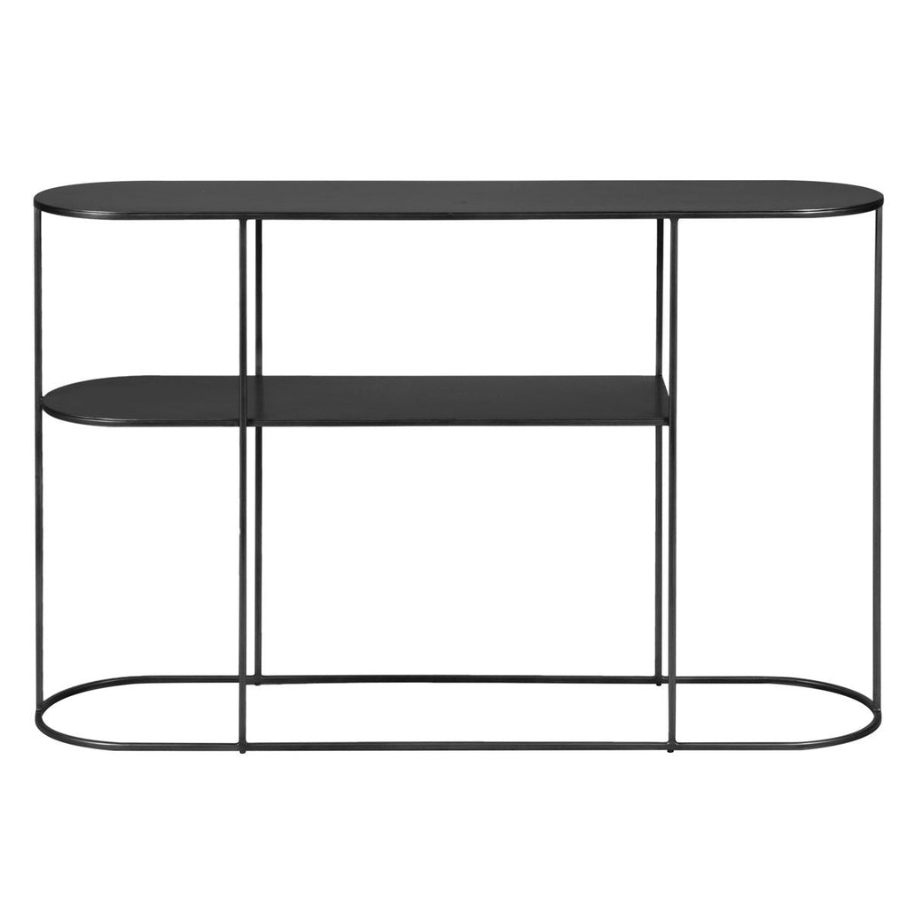 Konsola Grayson metalowa czarna 120 cm Zago
