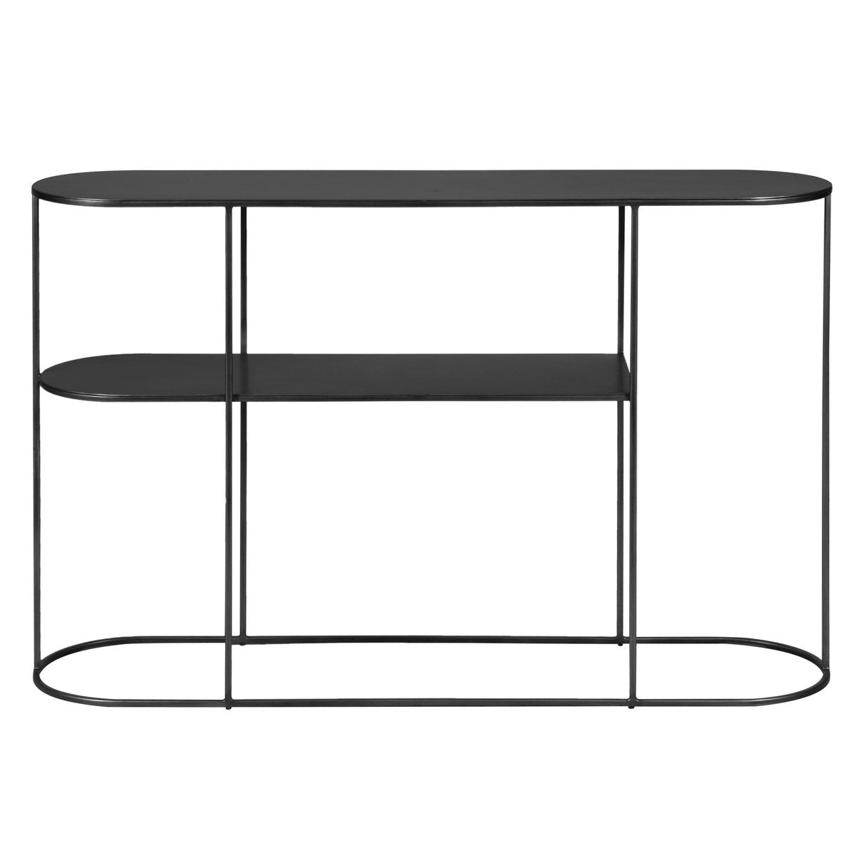 Konsola Grayson metalowa czarna 120 cm Zago