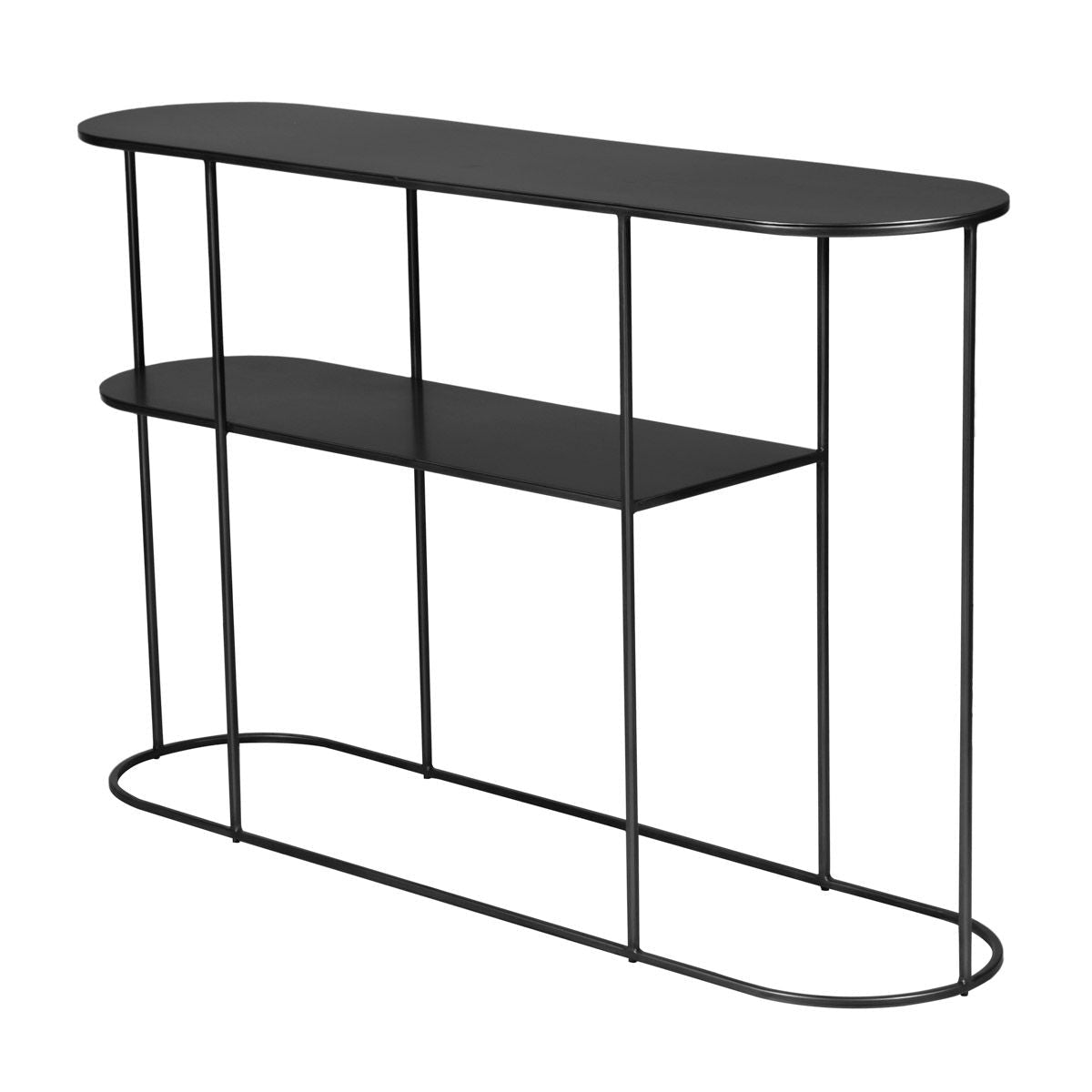 Konsola Grayson metalowa czarna 120 cm Zago