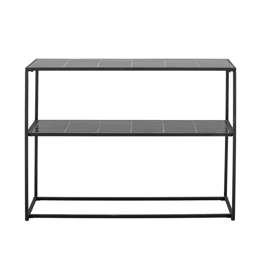 Konsola June czarna kamienna Bloomingville
