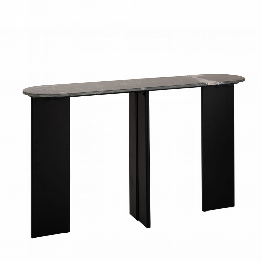 Konsola MATHILDE marmur czarny 140x81x35 cm J - LINE