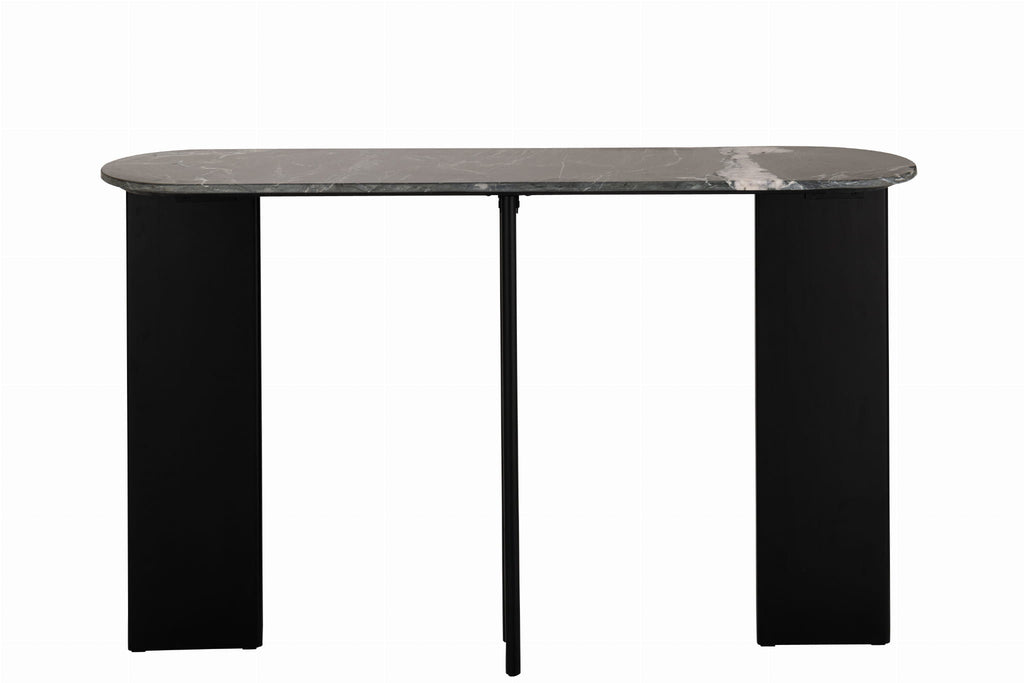 Konsola MATHILDE marmur czarny 140x81x35 cm J - LINE