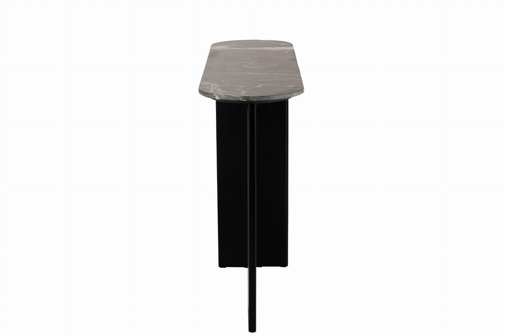 Konsola MATHILDE marmur czarny 140x81x35 cm J - LINE