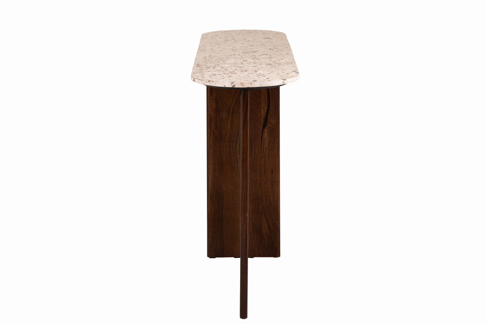 Konsola MATHILDE marmur naturalny beżowy 140x81x35 cm J - LINE